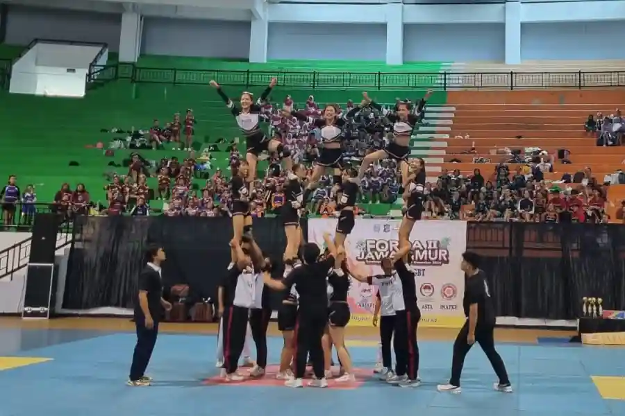 252 Peserta Berlaga di Kompetisi Cheerleading FORDA Jatim II/2024 Inorga Federasi Cheerleading Seluruh Indonesia (FCSI) di FORDA Jatim II/2024. Foto: Diah/JNR