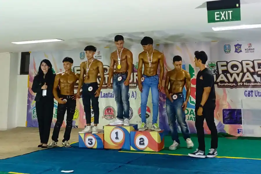 Kelas Jeans Model, juara pertama dengan medali emas adalah Frasaja Mahendra dari Kabupaten Tulungagung. Foto : Retno Kormi